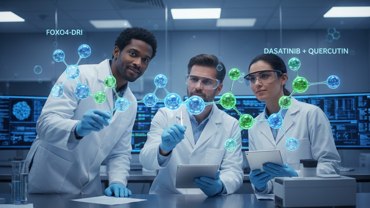 foxo4-dri alternative to dasatinib + quercetin - Professional illustration