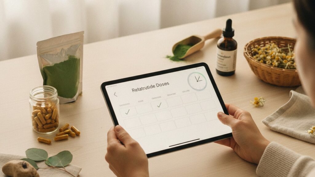 time retatrutide doses - Professional illustration