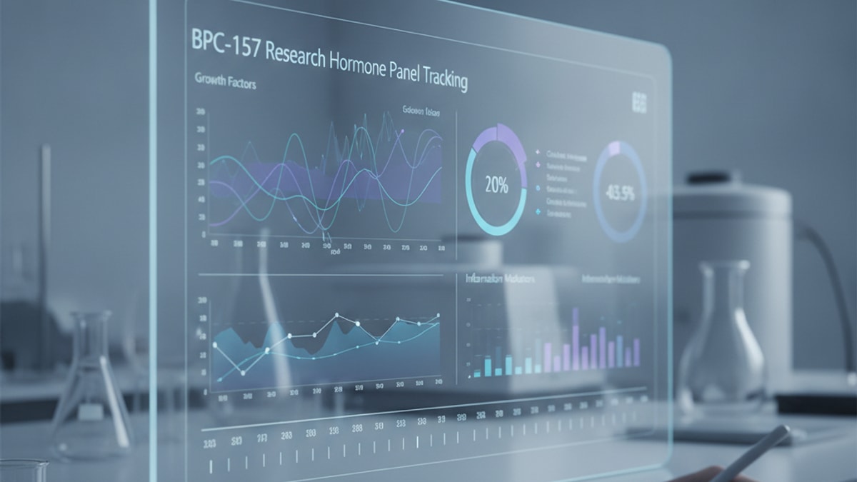 bpc-157 research hormone panel tracking - Professional illustration