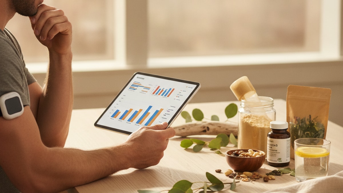 wolverine stack research continuous glucose monitor notes - Professional illustration