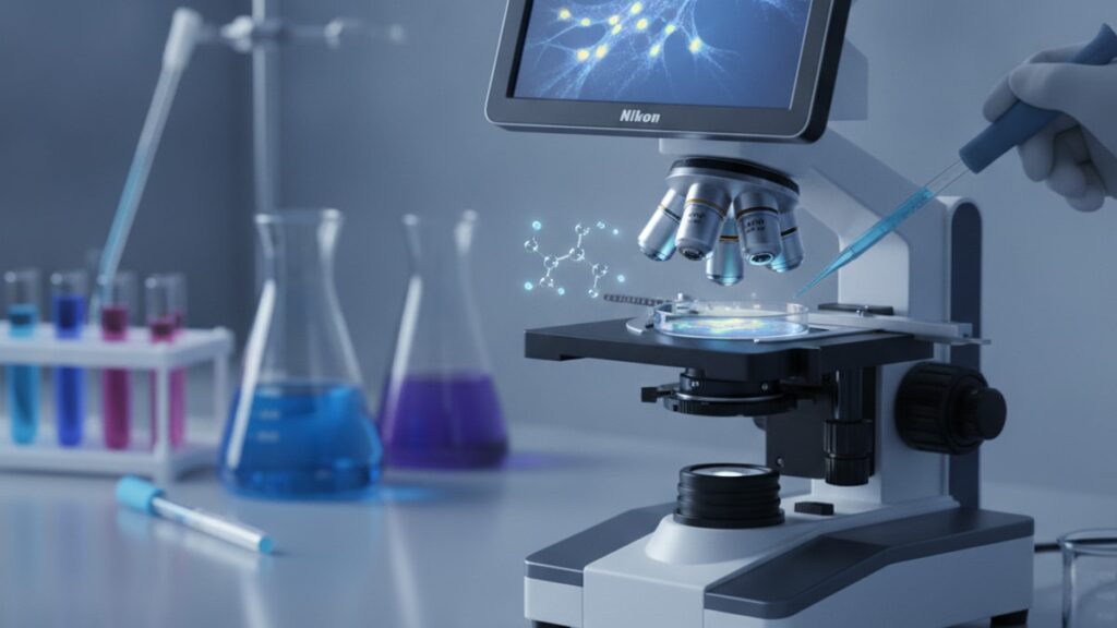 tesamorelin in vitro research - Professional illustration