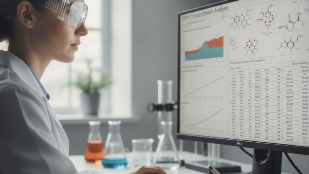 how to calculate dsip concentration - Professional illustration