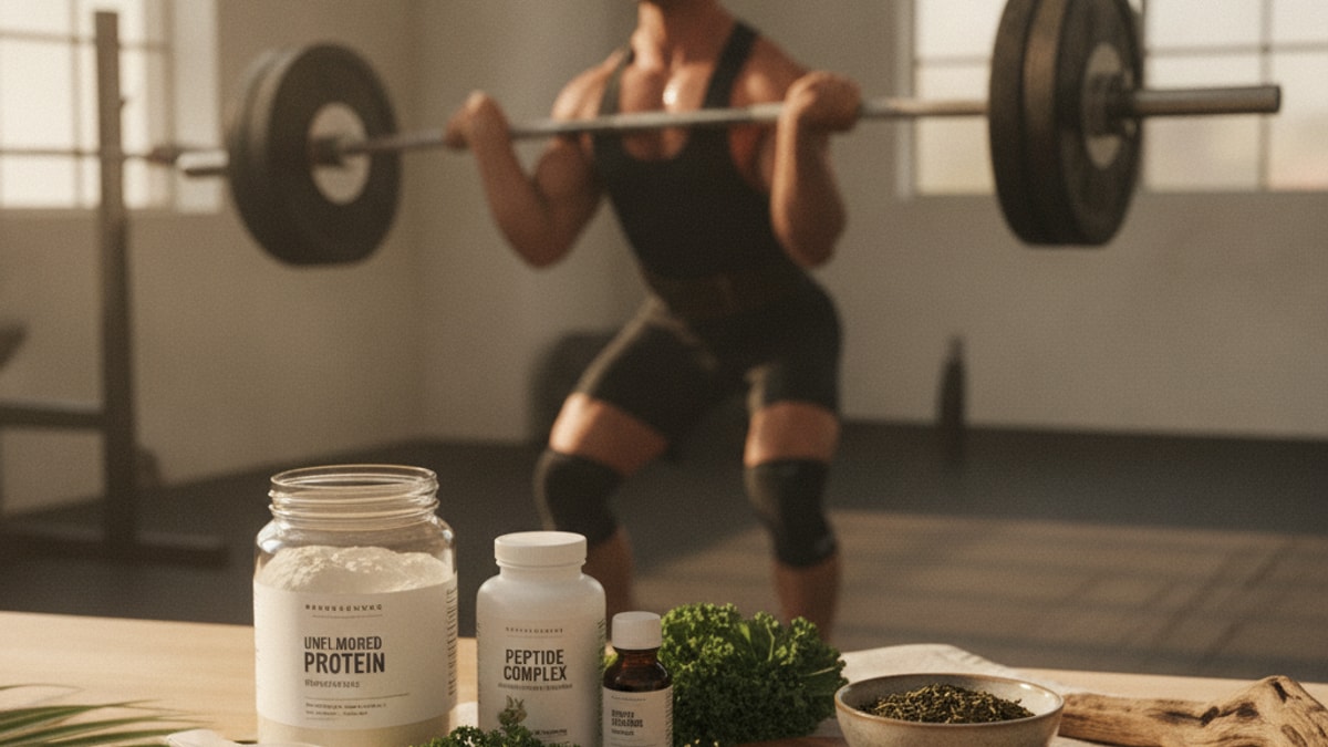 best peptides for powerlifters - Professional illustration