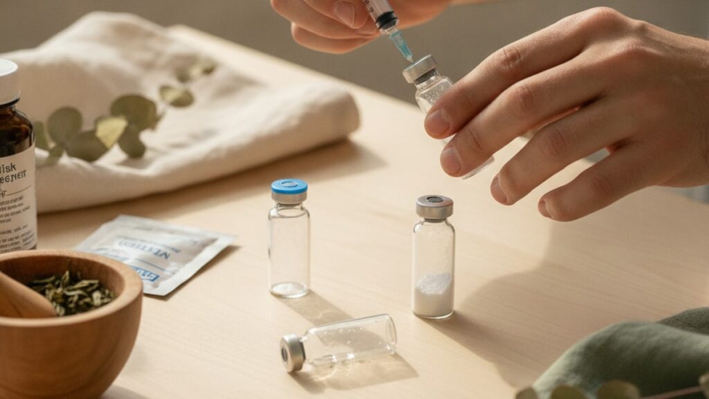 how to mix ipamorelin - Professional illustration