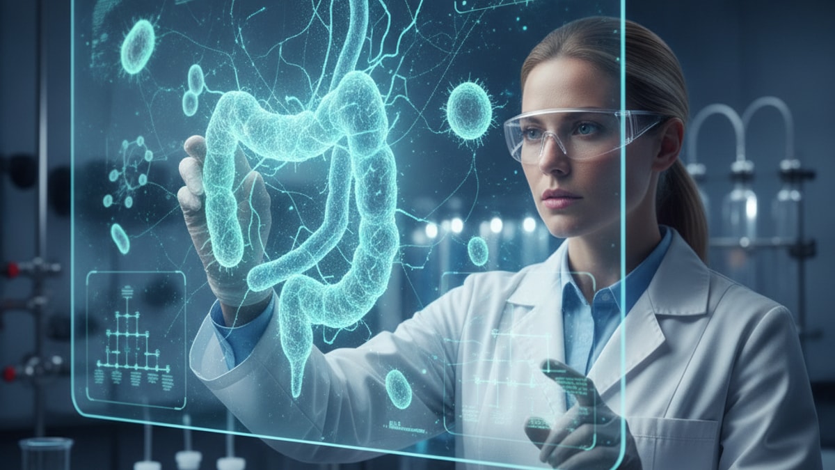 bpc-157 research gut microbiome considerations - Professional illustration