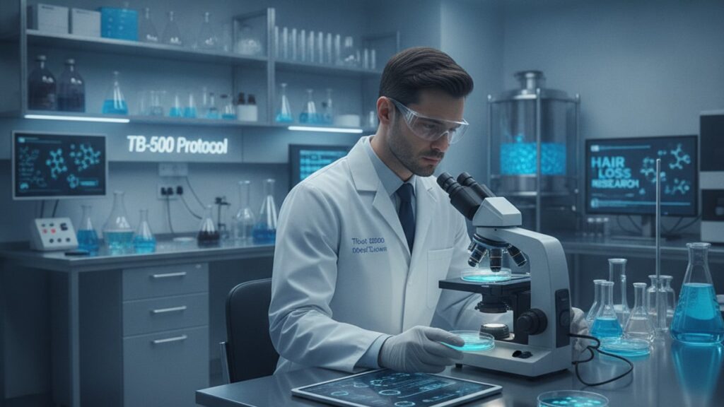 hair loss researchers tb-500 protocol - Professional illustration