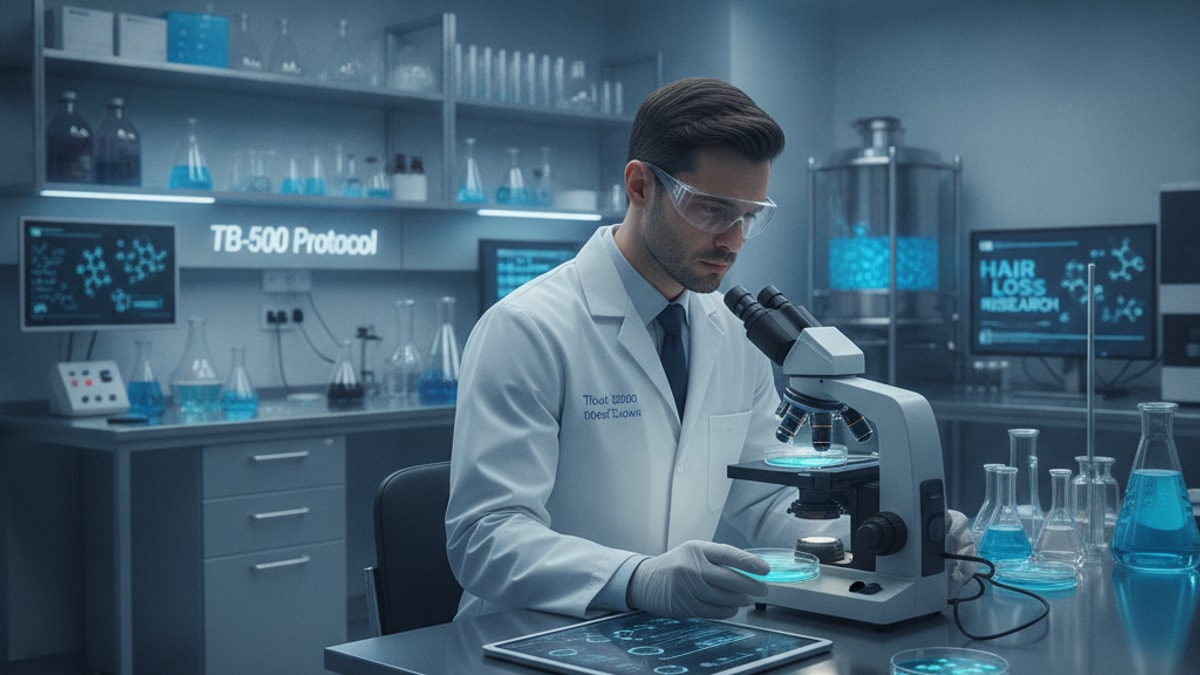 hair loss researchers tb-500 protocol - Professional illustration