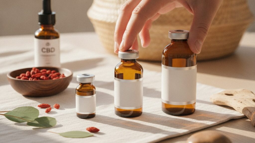 choose aod-9604 vial size - Professional illustration