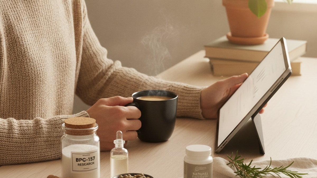 bpc-157 research caffeine considerations - Professional illustration