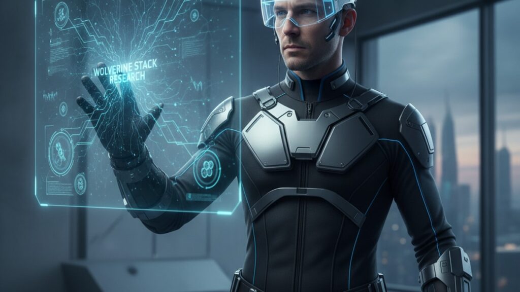 wolverine stack research wearable tech integration - Professional illustration