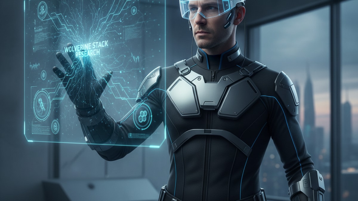 wolverine stack research wearable tech integration - Professional illustration