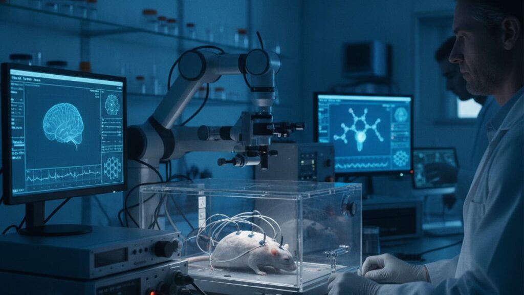 dihexa animal research - Professional illustration