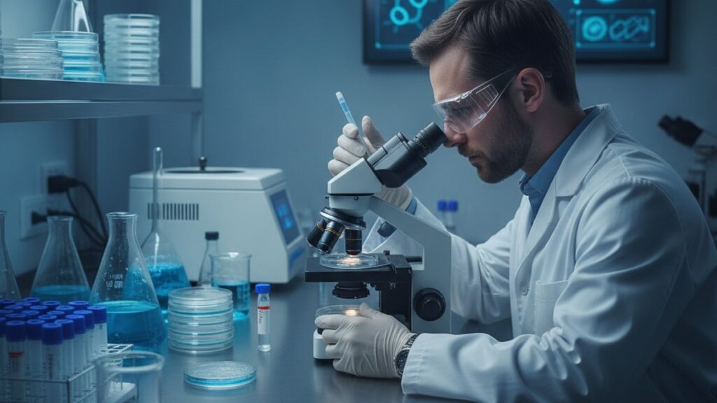 cerebrolysin in vitro research - Professional illustration