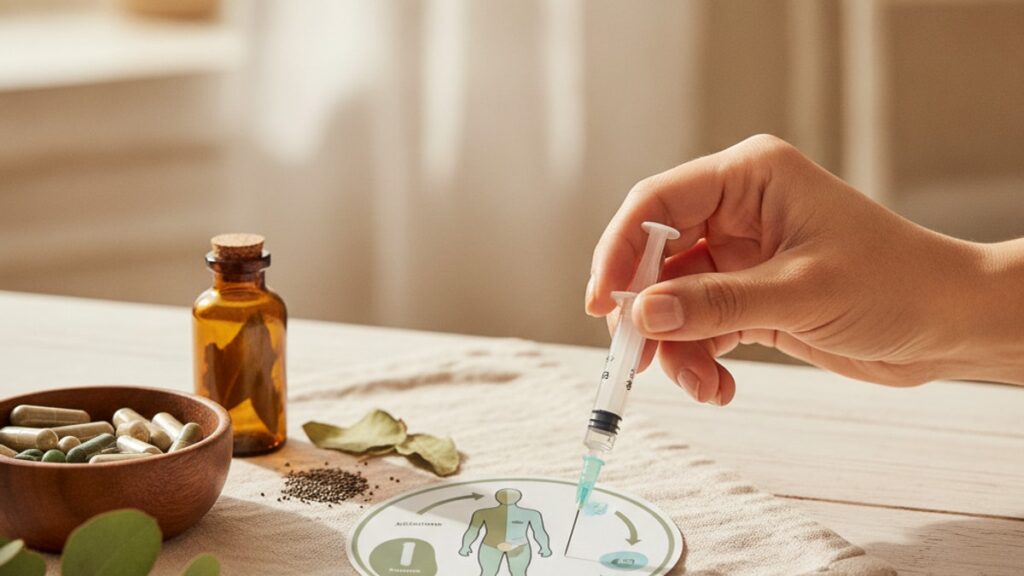 rotate foxo4-dri injection sites - Professional illustration