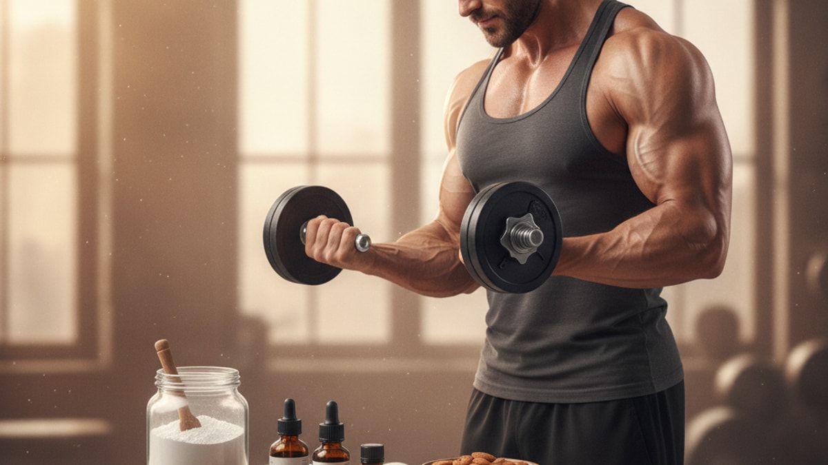 bodybuilders mk-677 protocol - Professional illustration