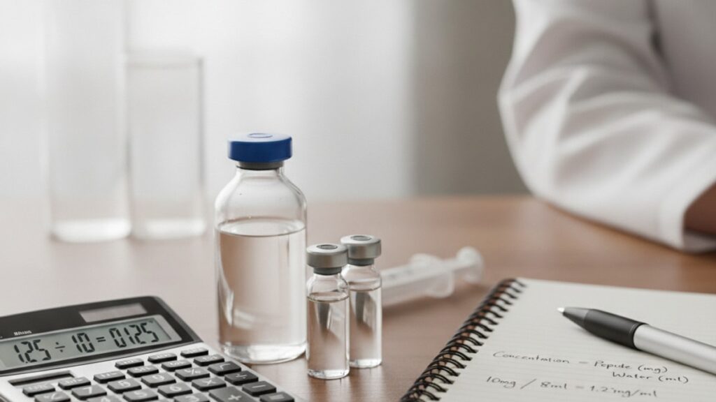 how to calculate bac water concentration - Professional illustration