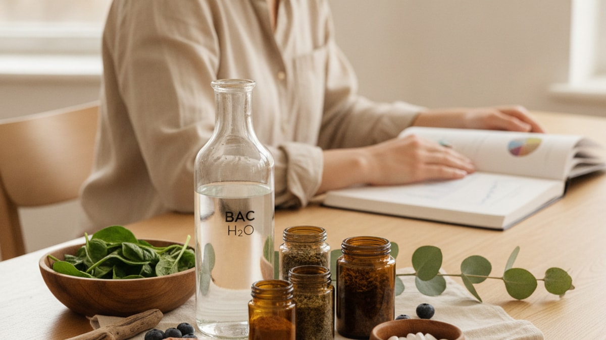 bac water long term studies - Professional illustration