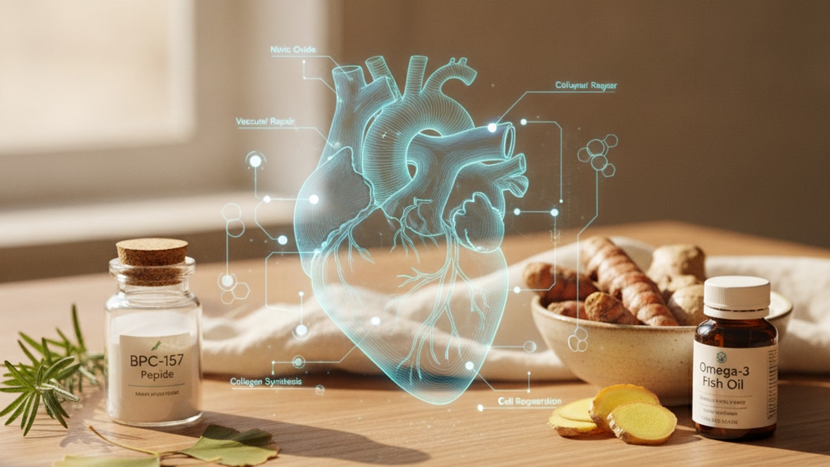 bpc-157 research cardiovascular considerations - Professional illustration