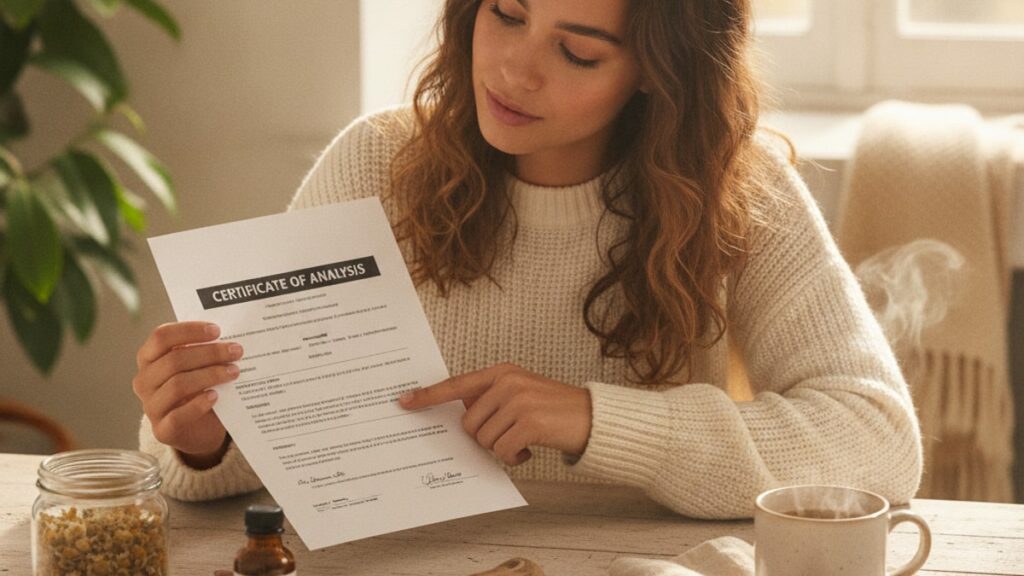 how to read melatonin coa - Professional illustration