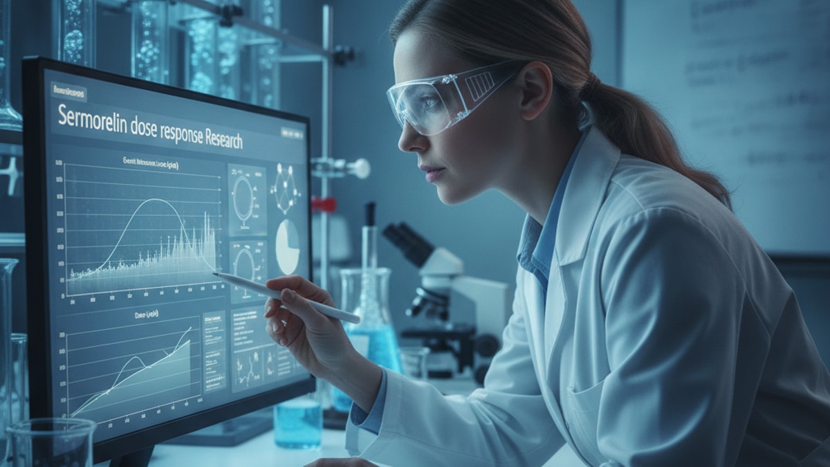 sermorelin dose response research - Professional illustration
