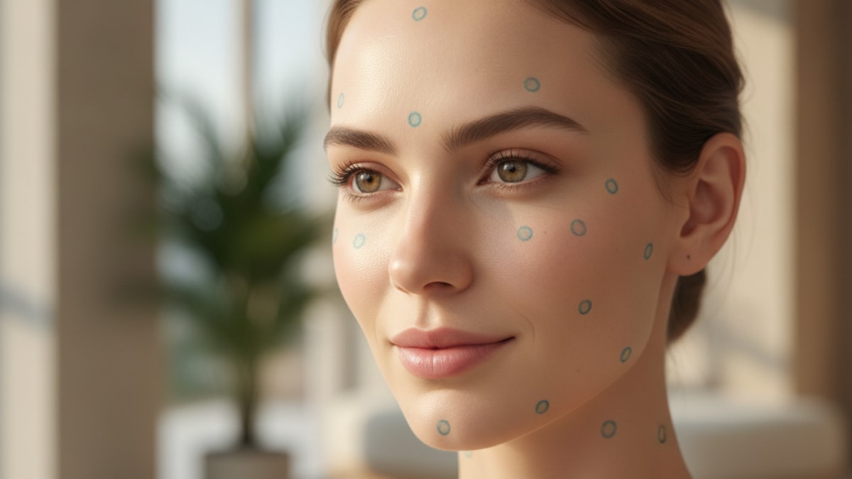 rotate ghk-cu cosmetic injection sites - Professional illustration