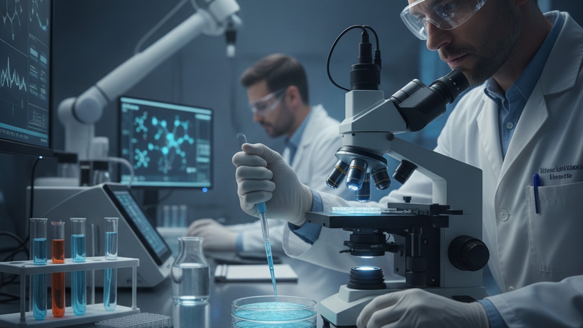 tirzepatide in vitro research - Professional illustration