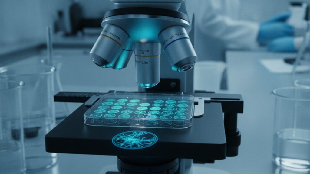 ipamorelin in vitro research - Professional illustration
