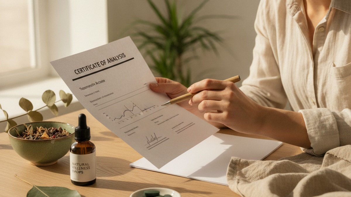 how to read tesamorelin coa - Professional illustration