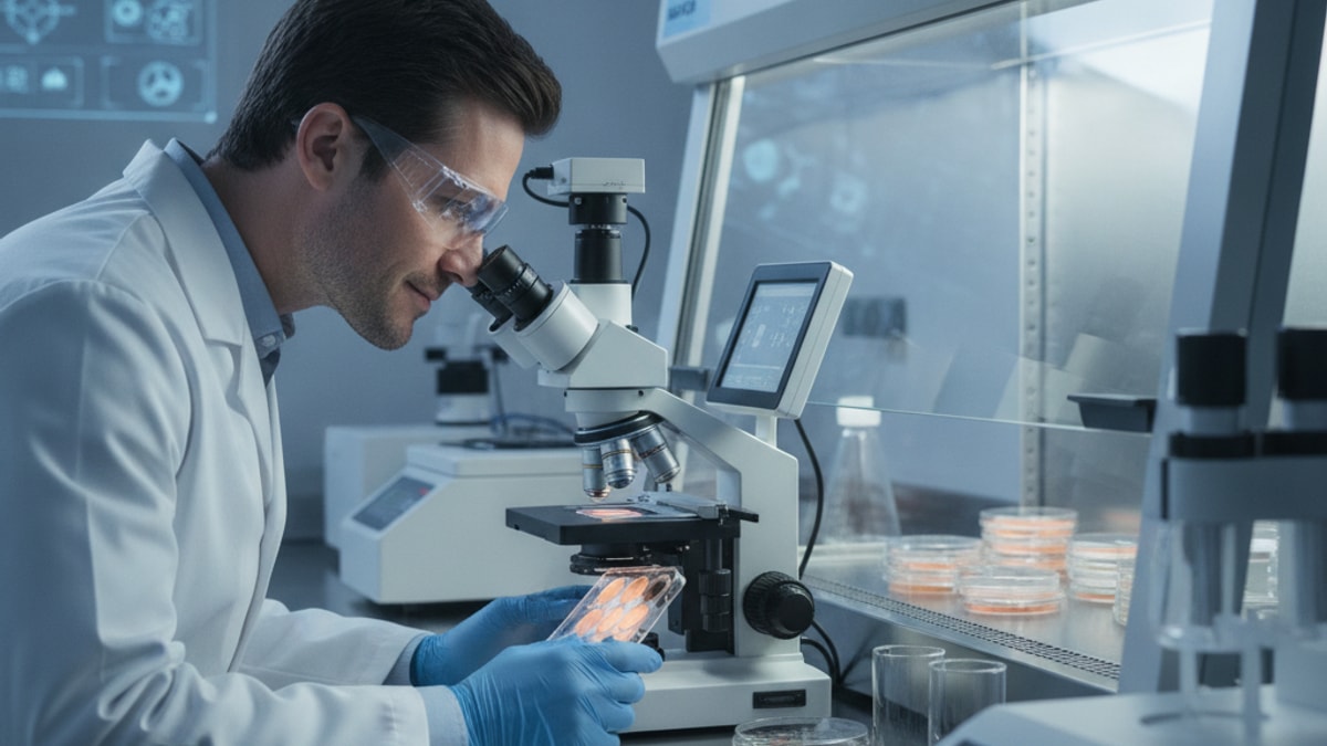 ll-37 in vitro research - Professional illustration