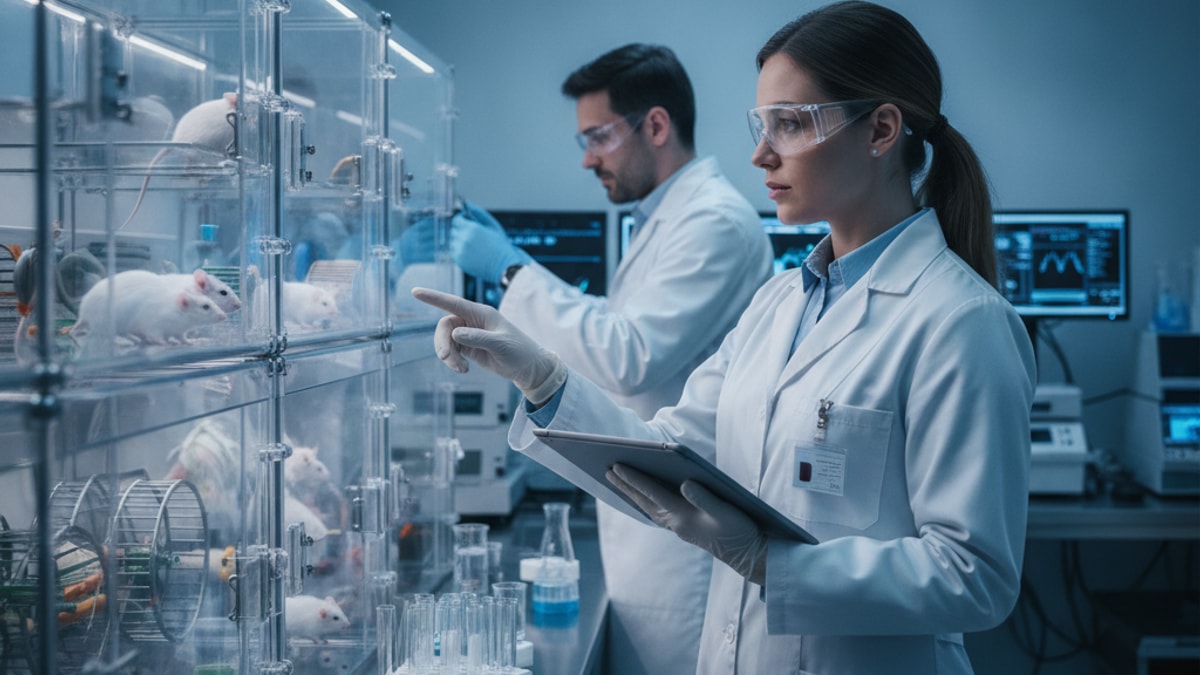 semax amidate animal research - Professional illustration