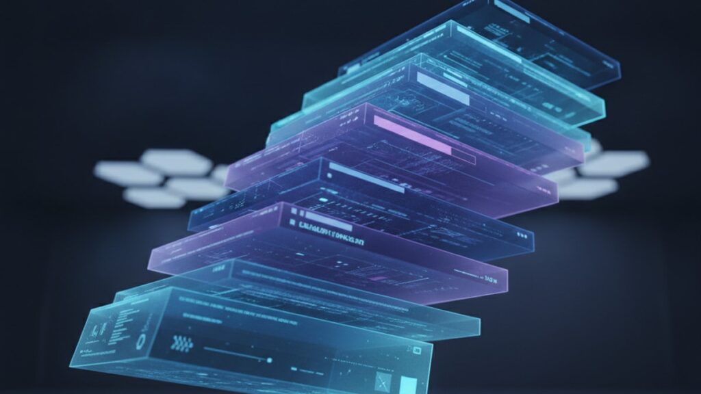 document glow stack research - Professional illustration