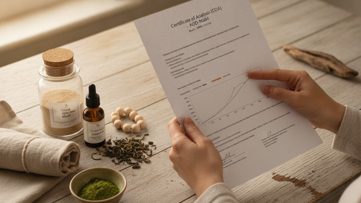 how to read aod-9604 coa - Professional illustration