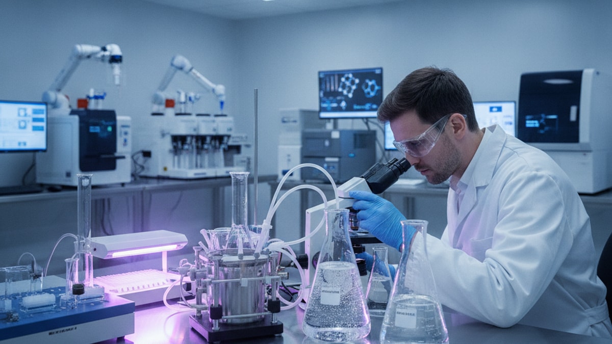 semax amidate in vitro research - Professional illustration