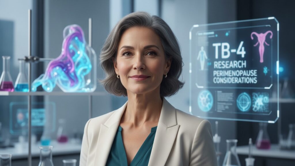 tb-4 research perimenopause considerations - Professional illustration