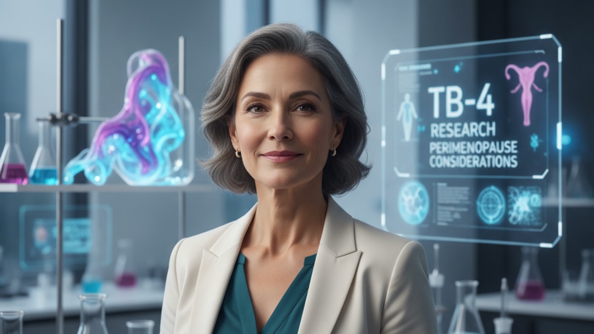 tb-4 research perimenopause considerations - Professional illustration