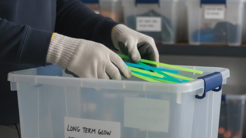 how to store glow stack long term - Professional illustration