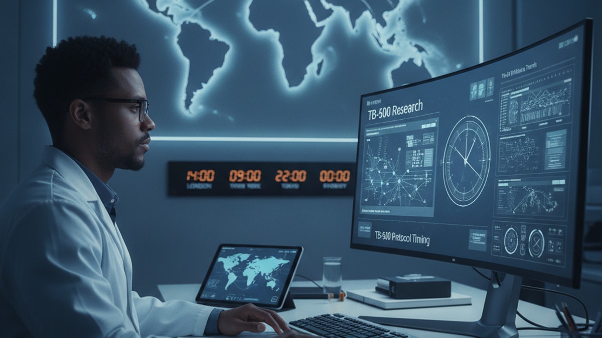 tb-500 research time zone considerations - Professional illustration
