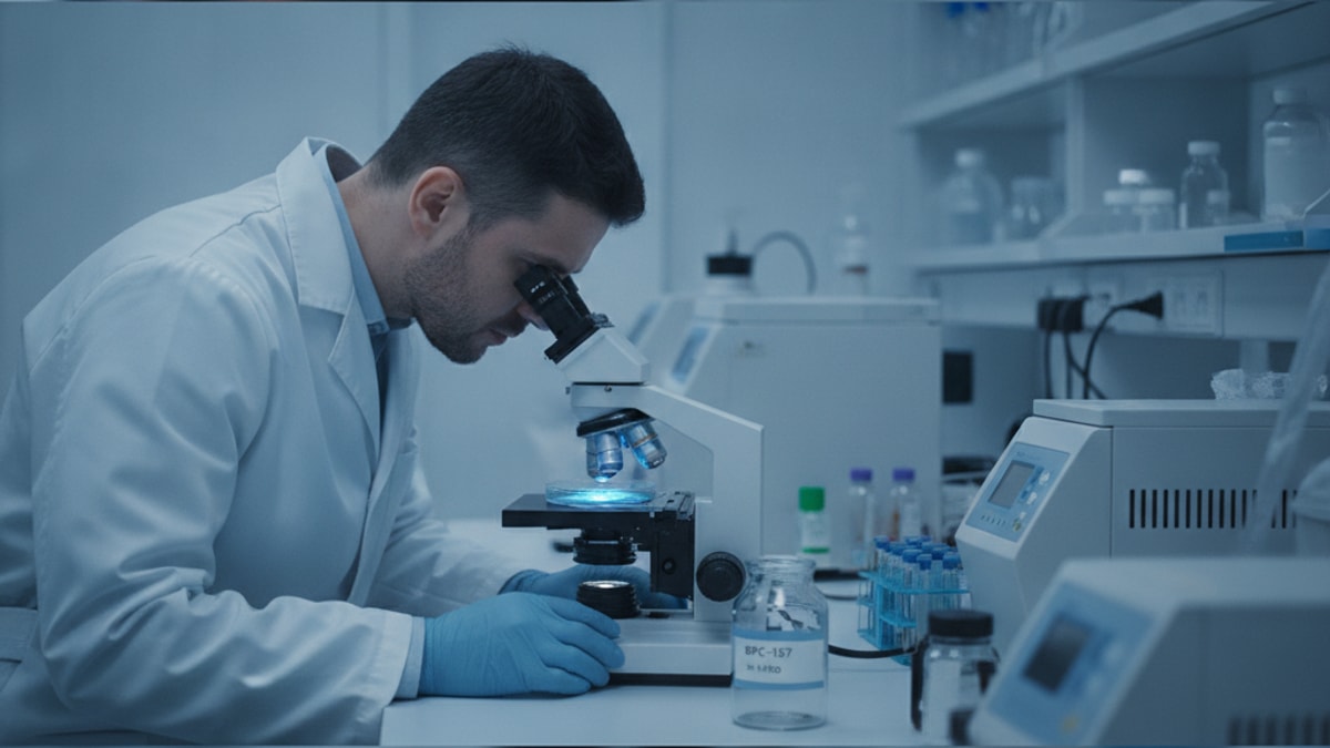 bpc-157 in vitro research - Professional illustration