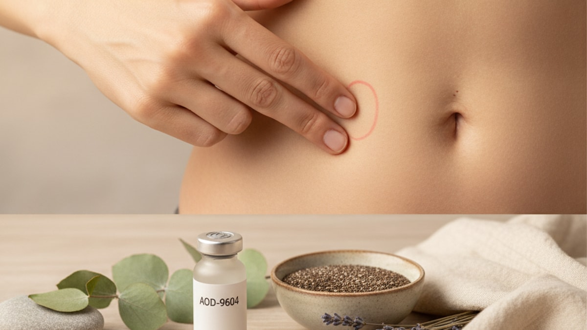 rotate aod-9604 injection sites - Professional illustration