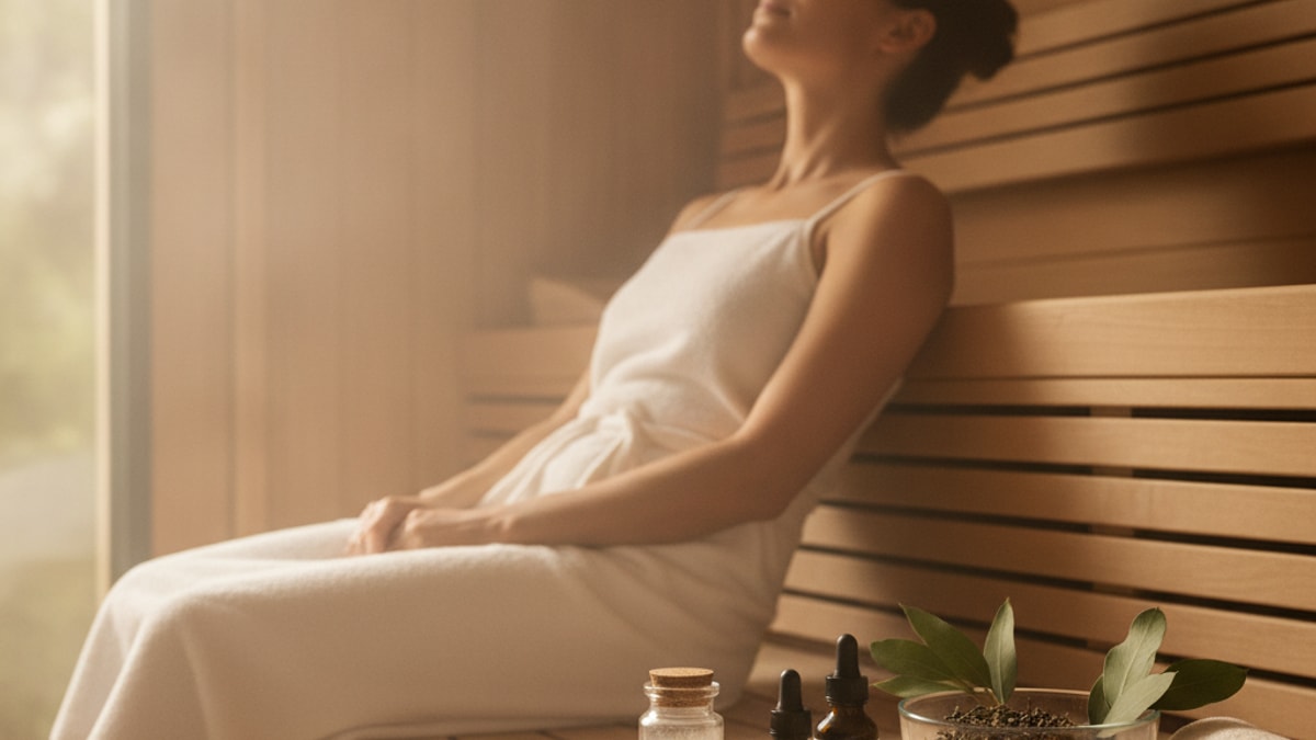 tb-500 research sauna considerations - Professional illustration