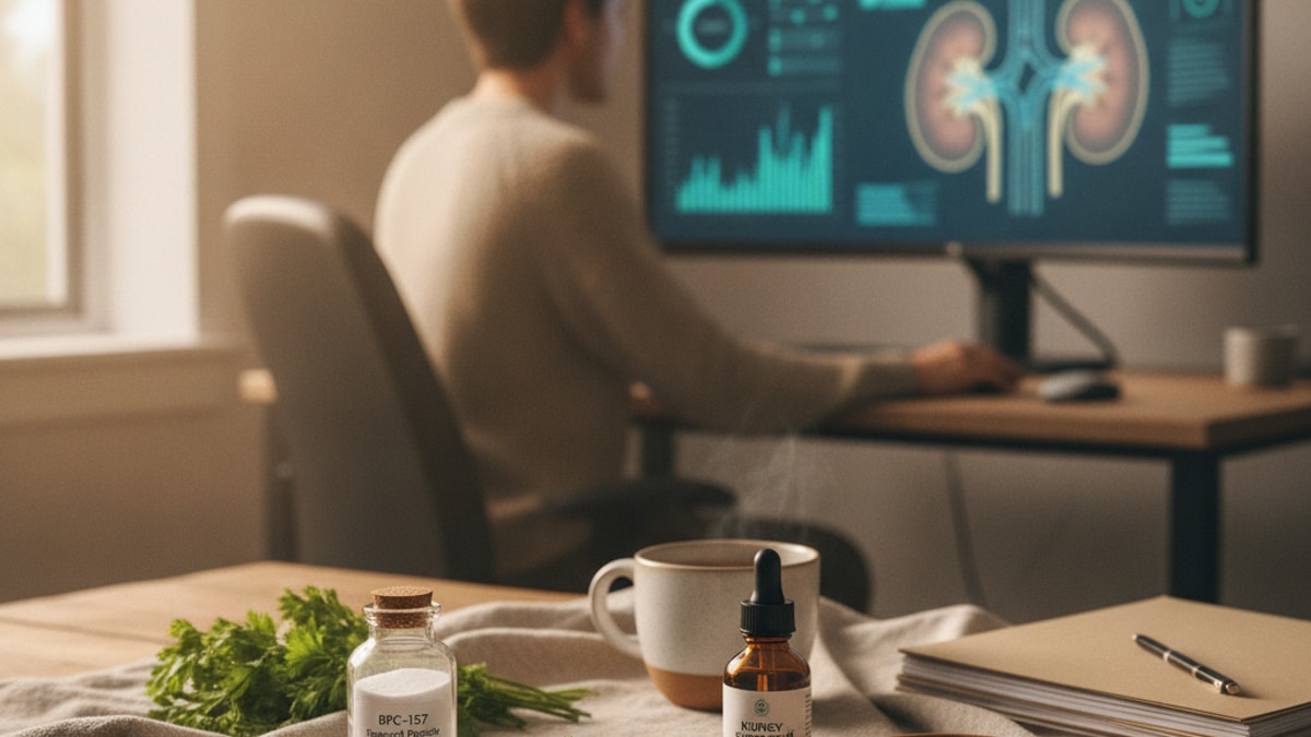 bpc-157 research renal considerations - Professional illustration