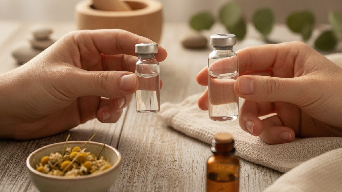 choose bac water vial size - Professional illustration