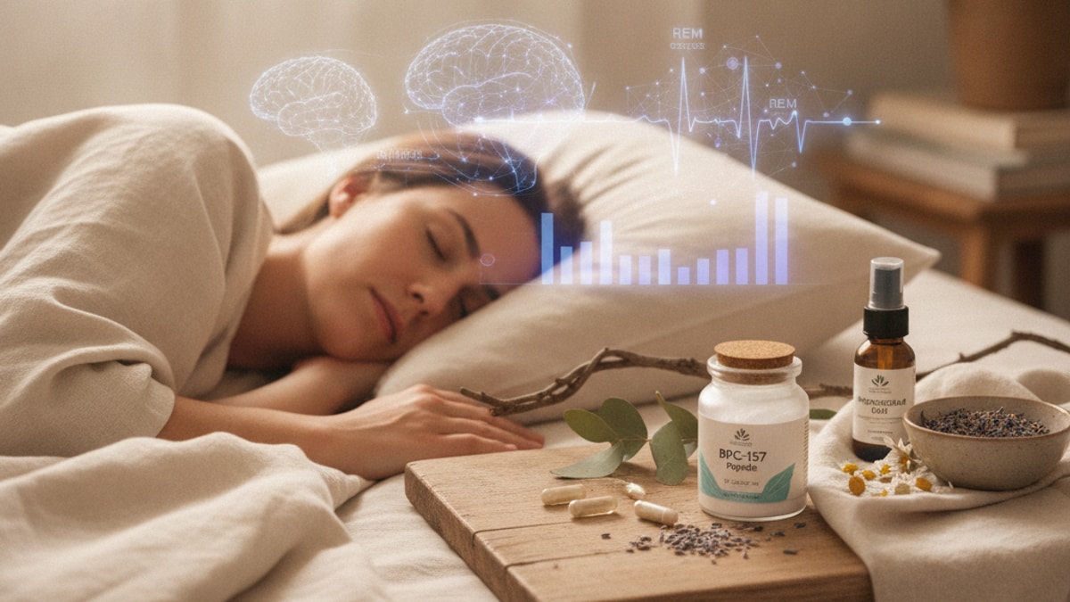 bpc-157 research rem sleep considerations - Professional illustration