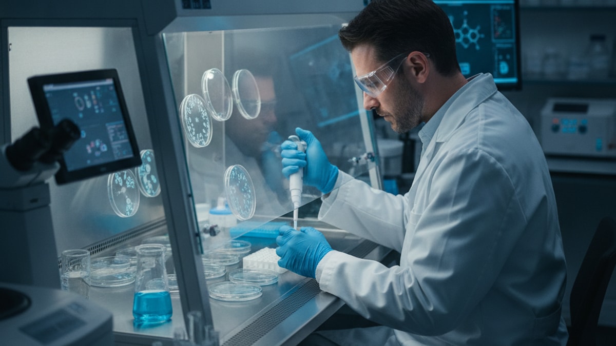 selank amidate in vitro research - Professional illustration