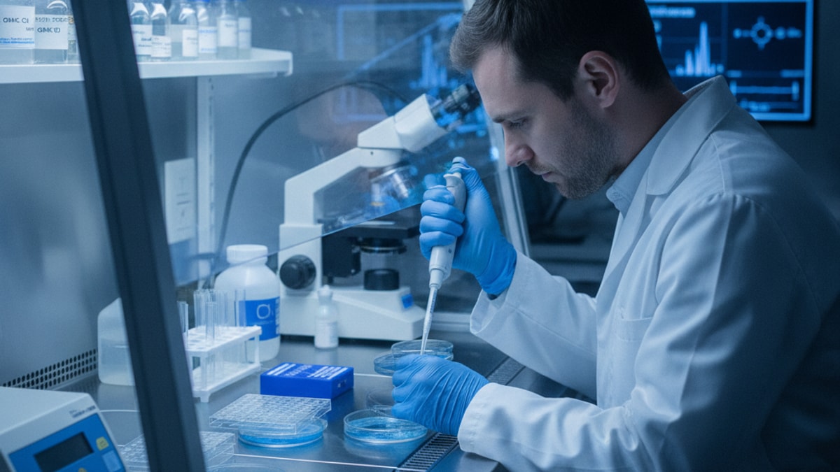 ghk-cu in vitro research - Professional illustration