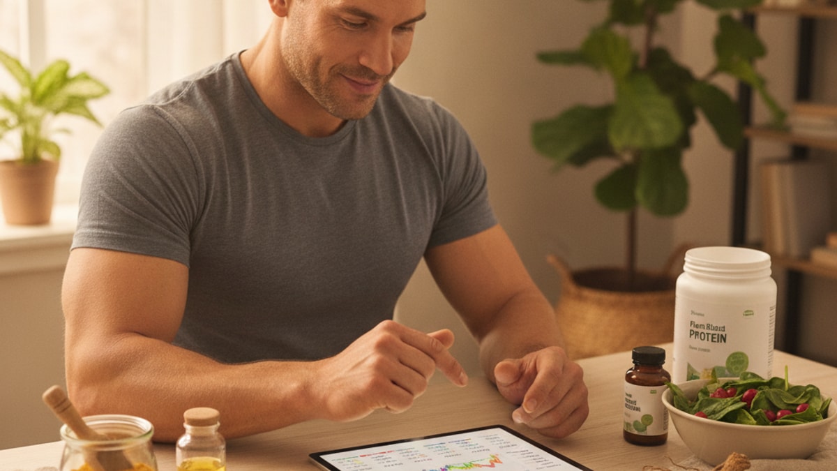 wolverine stack research body composition tracking - Professional illustration