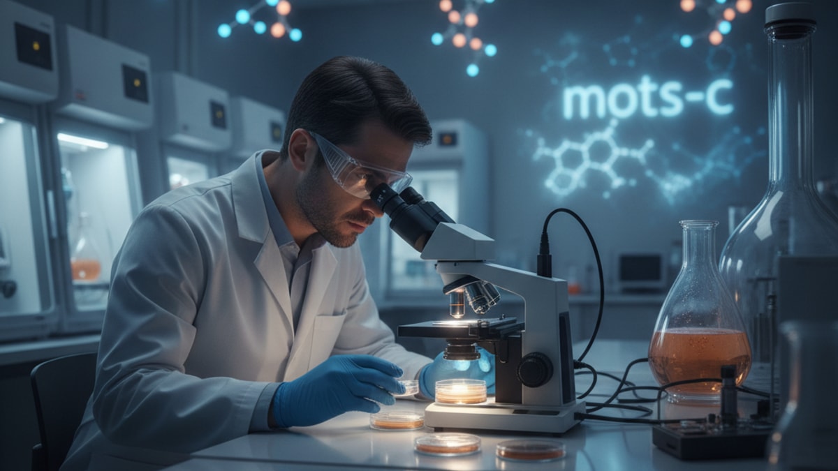 mots-c in vitro research - Professional illustration