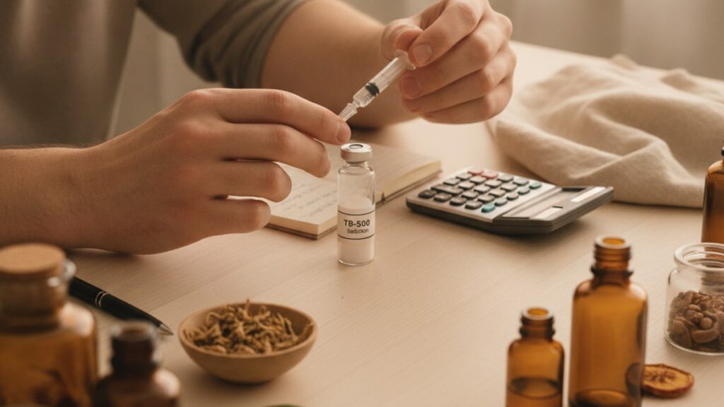 how to calculate tb-500 concentration - Professional illustration