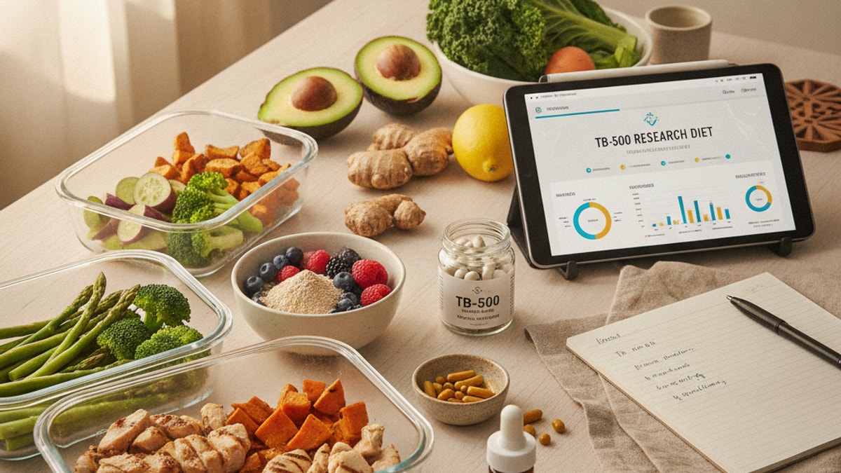 tb-500 research diet considerations - Professional illustration