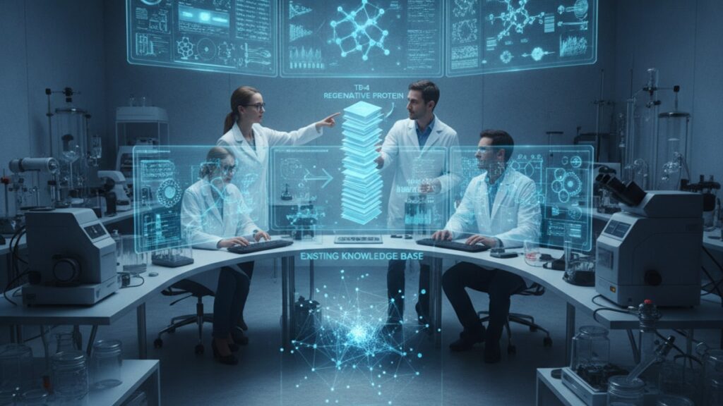 tb-4 research adding to existing stack - Professional illustration